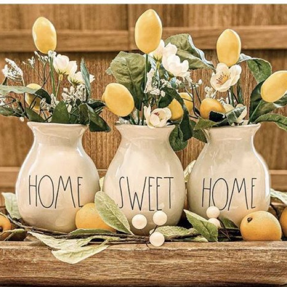 HOME SWEET HOME Boxed Vase Set/3 by Rae Dunn